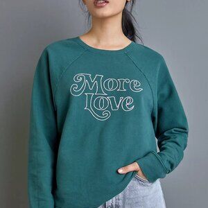 Anthropologie Back When More Love Graphic Sweatshirt Sz XS